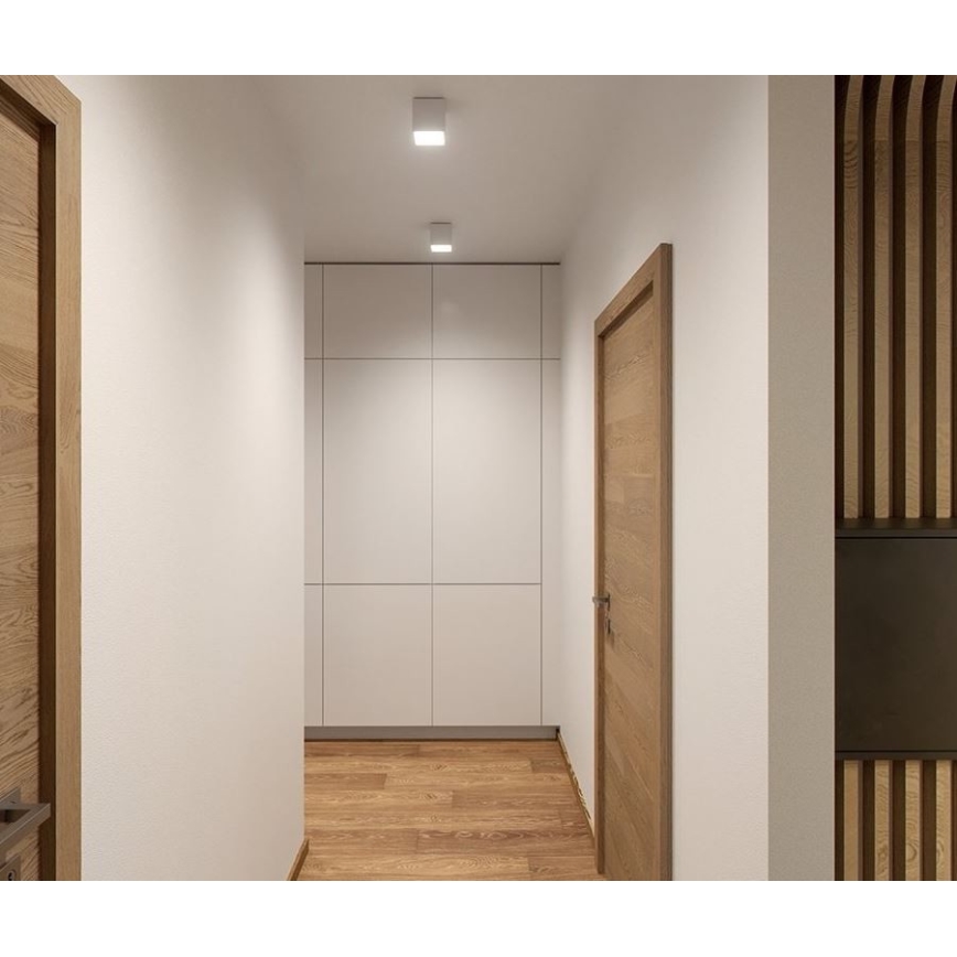 LED2 - Iluminação de teto exterior LED CUBE LED/12W/230V branca