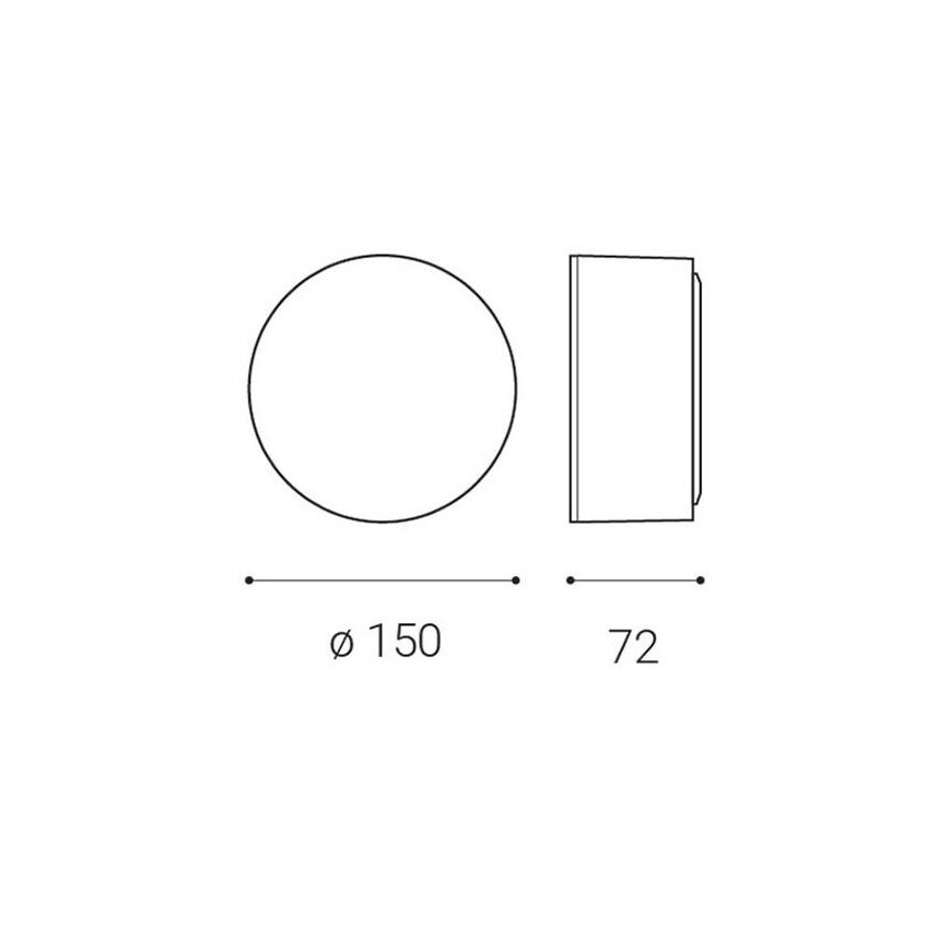 LED2 - Iluminação de teto LED BUTTON LED/12W/230V CRI 90 preta