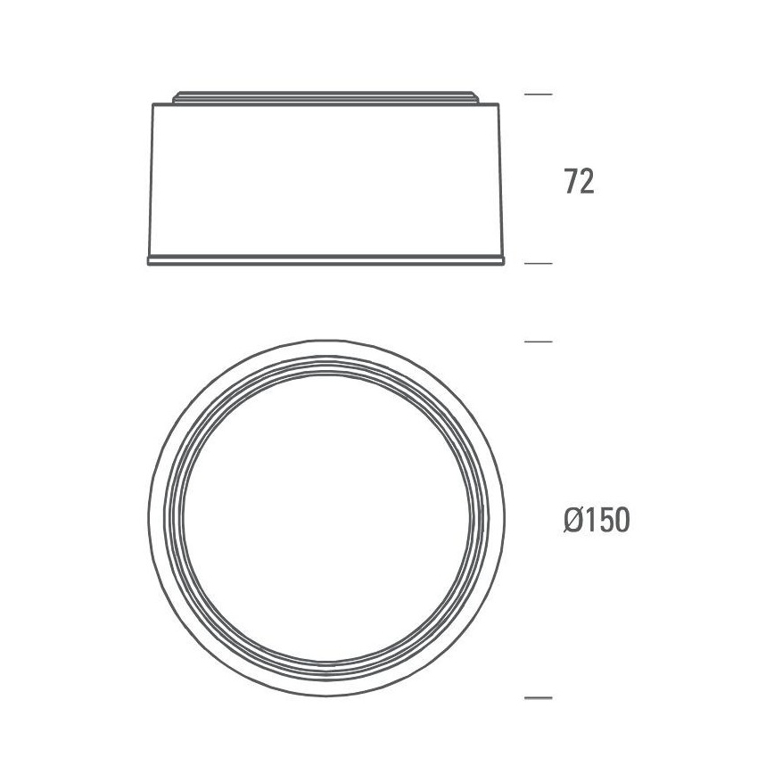LED2 - Iluminação de teto LED BUTTON LED/17W/230V antracite