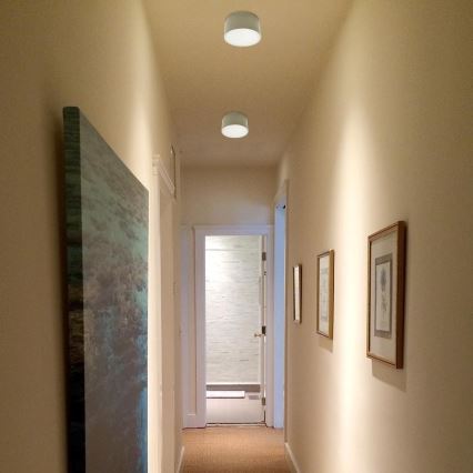 LED2 - Iluminação de teto LED BUTTON LED/17W/230V prateada