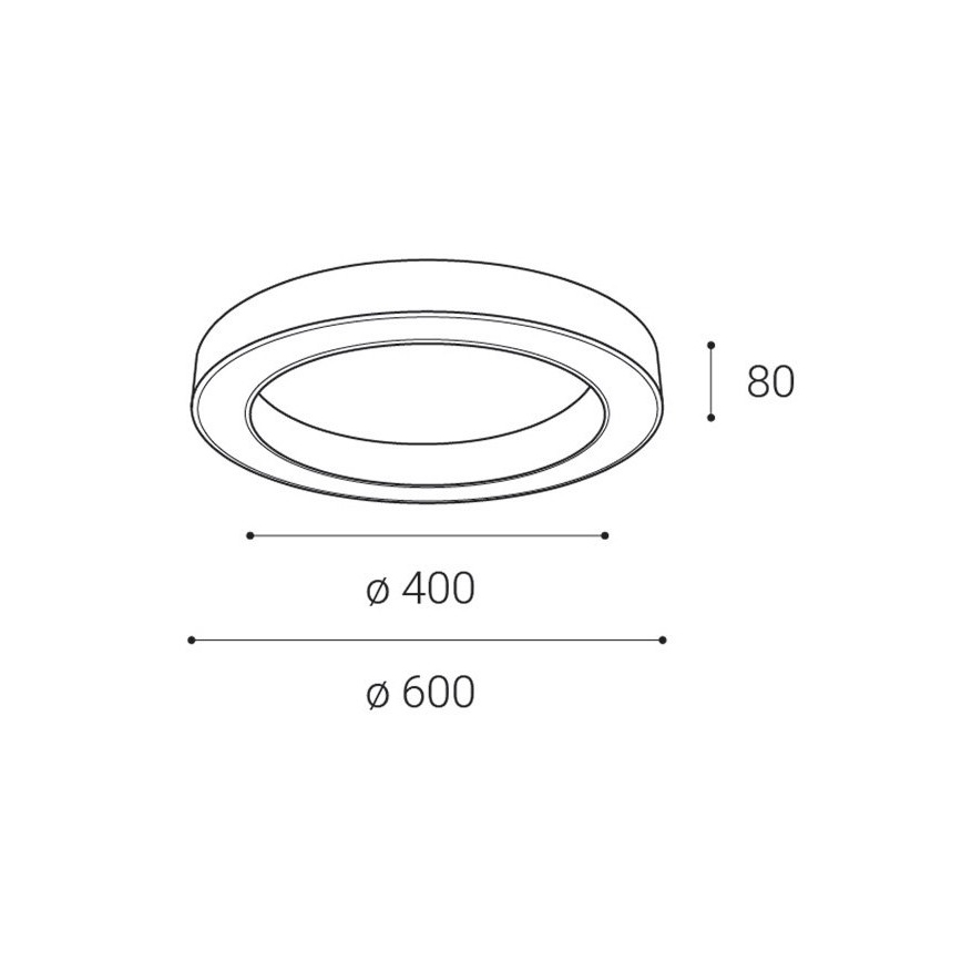 LED2 - Iluminação de teto LED com regulação SATURN LED/50W/230V 3000K/4000K preto