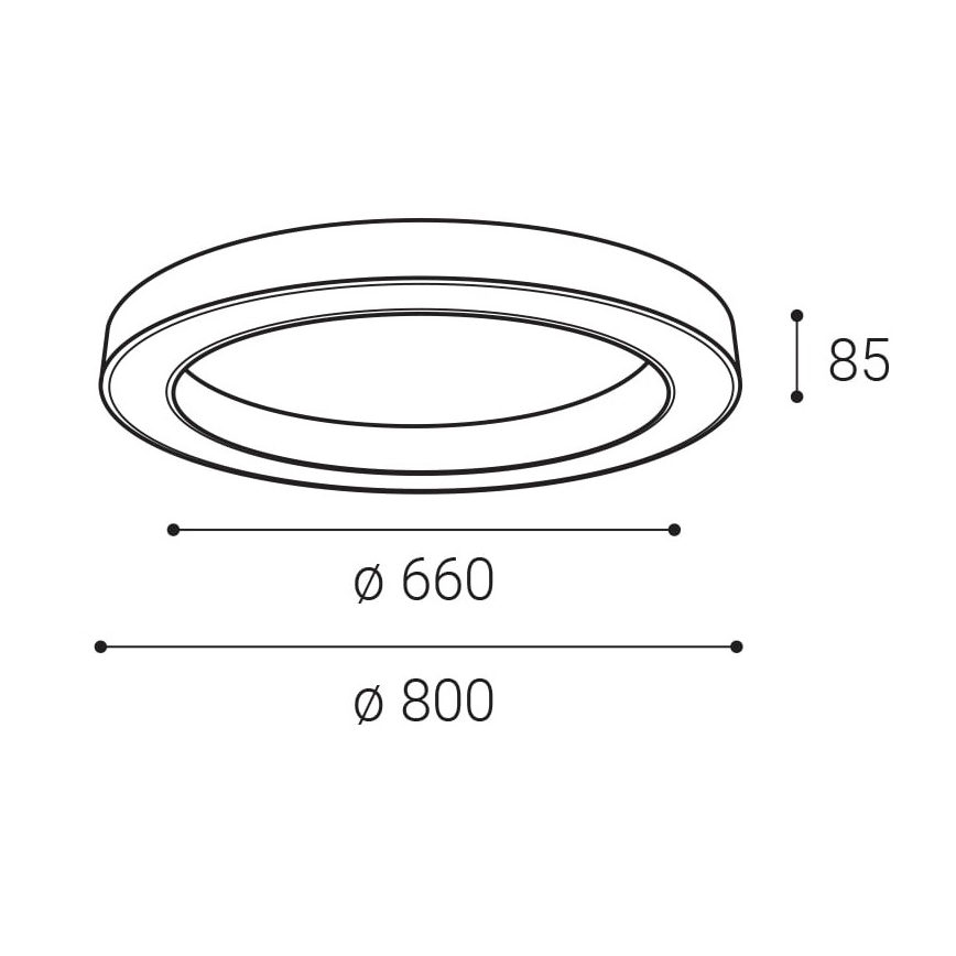 LED2 - Iluminação de teto LED com regulação SATURN LED/60W/230V 3000K/4000K branco