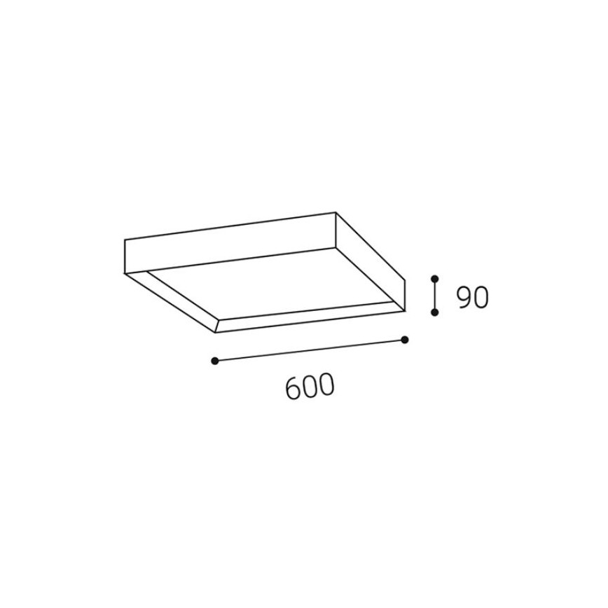 LED2 - Iluminação de teto LED MILO LED/60W/230V branca 3000/4000K
