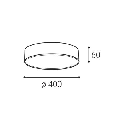 LED2 - Iluminação de teto LED MONO LED/30W/230V 3000K/4000K preto