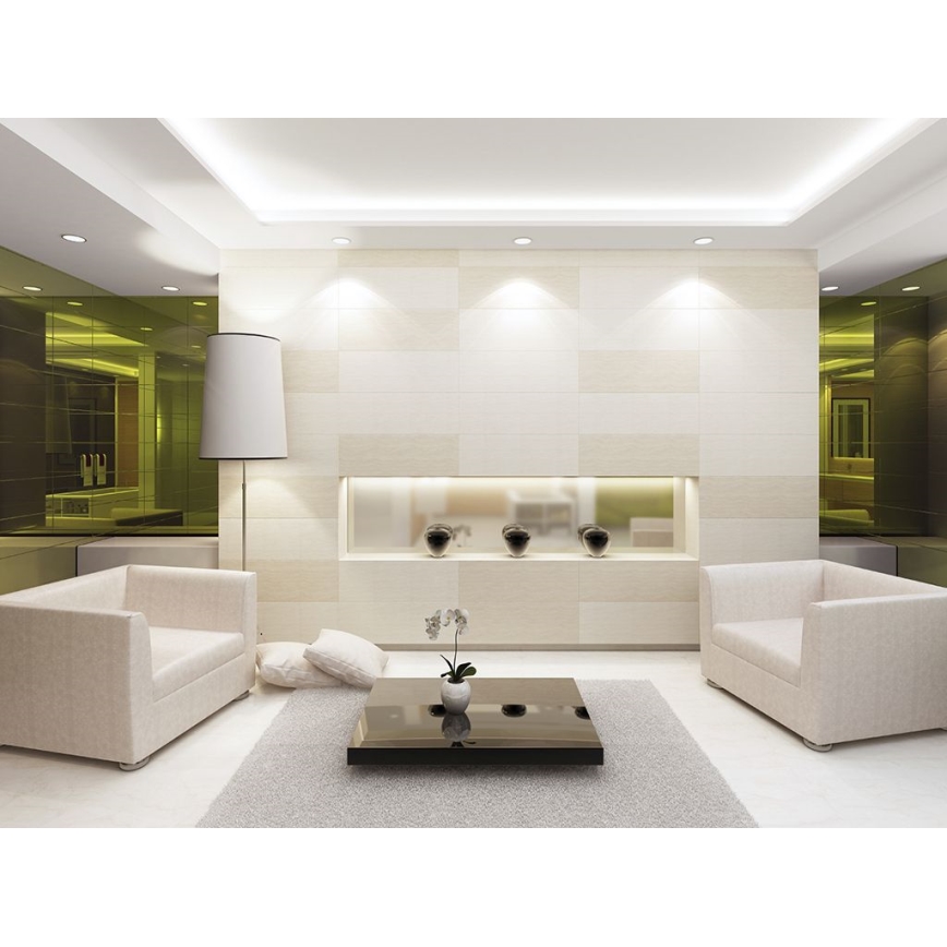 LED2 - Iluminação embutida de casa de banho LED SLIM LED/10W/230V IP43 CRI 90