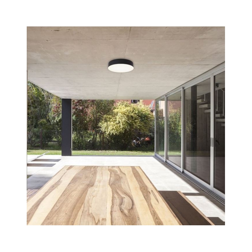 LED2 - Iluminação de teto exterior LED com sensor DRUM LED/21W/230V IP65 3000K/4000K/6500K