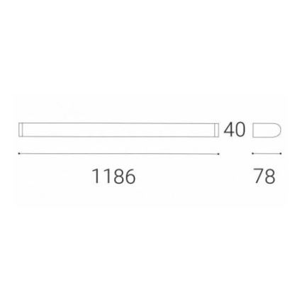 LED2 - Iluminação de espelho para casa de banho QUADRA LED/24W/230V IP44