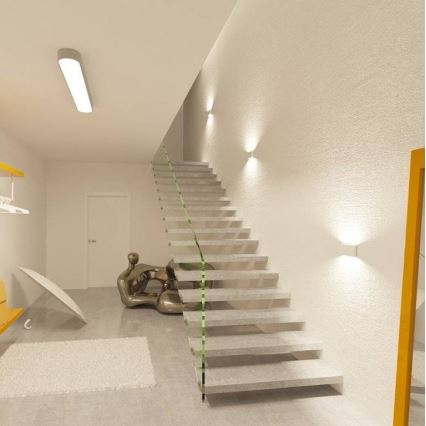 LED2 - Luminária de parede exterior LED FLAT 2xLED/3W/230V IP65 3000K/4000K/5700K branco