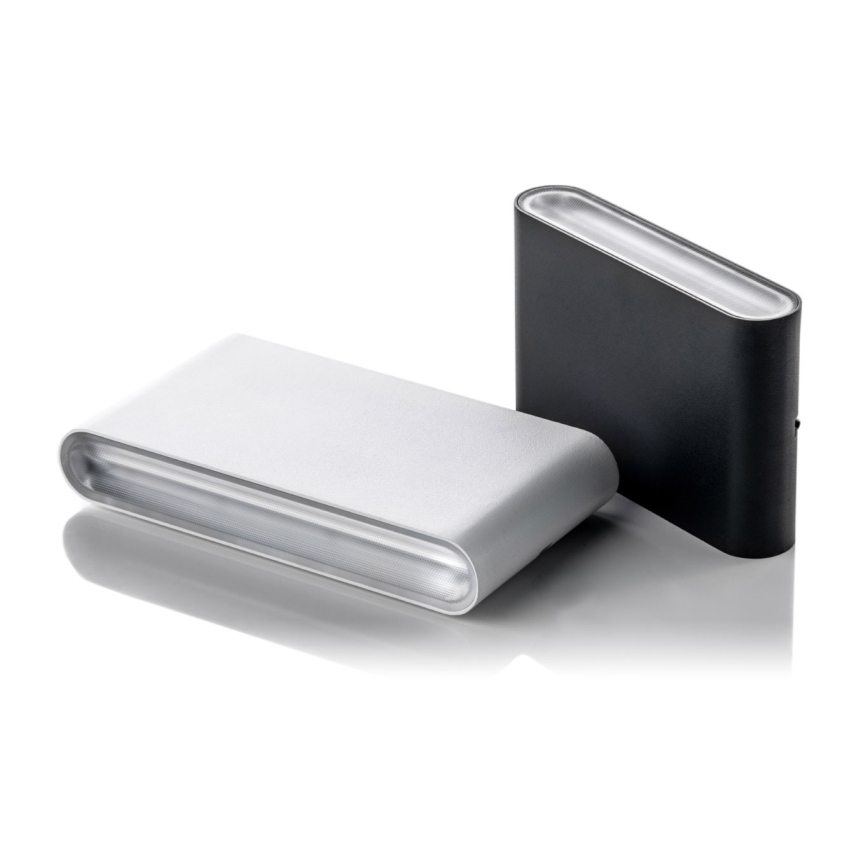 LED2 - Luminária de parede exterior LED FLAT 2xLED/3W/230V IP65 3000K/4000K/5700K branco