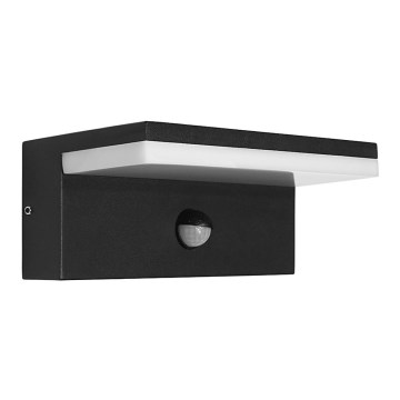 LED2 - Luminária de parede exterior LED com sensor HUGO LED/9W/230V IP54 3000K/4000K