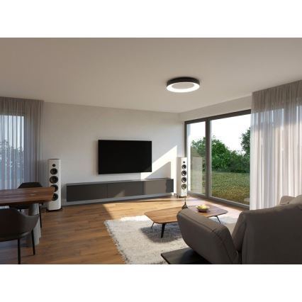 LED2 - Luminária de teto LED dimmerizável BELLA LED/80W/230V 3000K/4000K preta