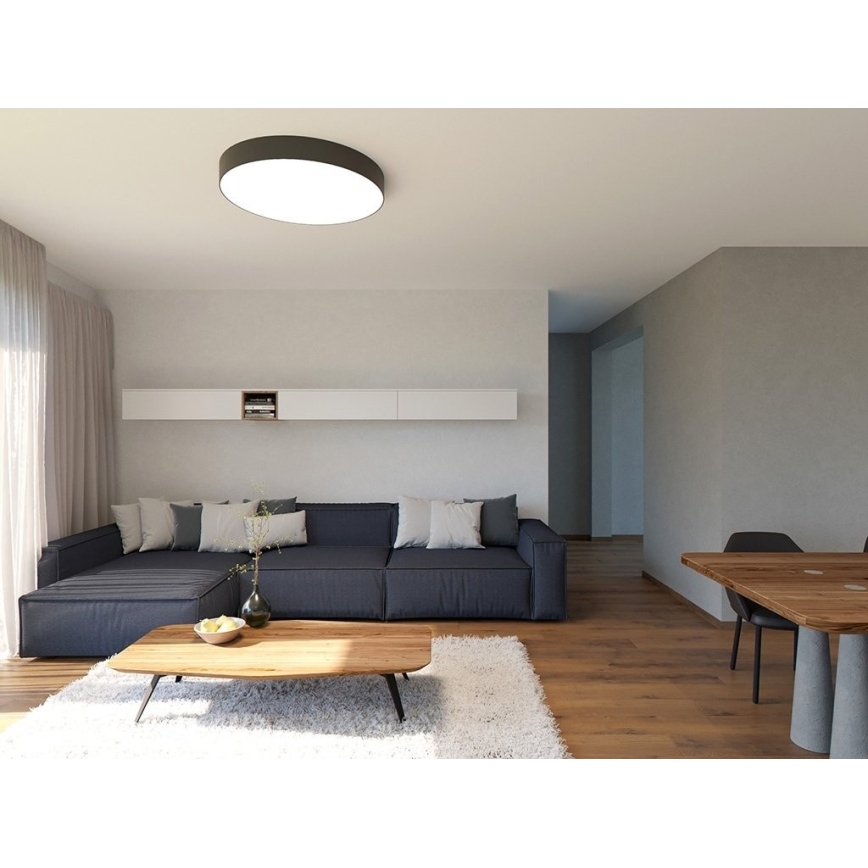 LED2 - Luminária de teto dimmerizável MONO LED/100W/230V 3000K/4000K preta