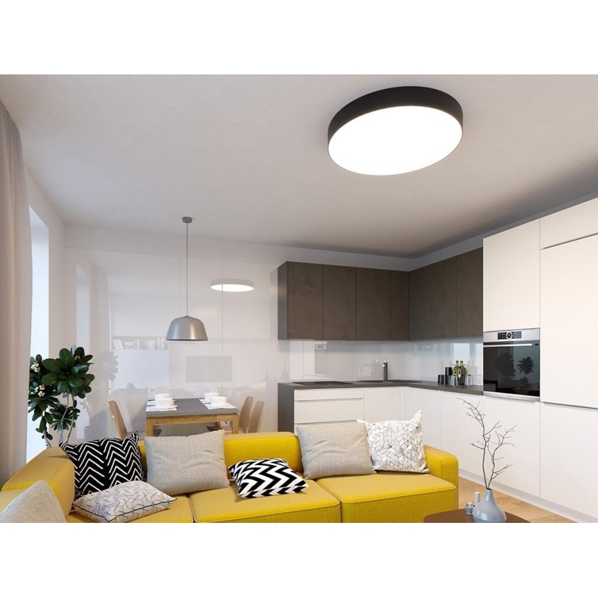 LED2 - Luminária de teto LED dimmerizável MONO LED/153W/230V 3000K/4000K preta