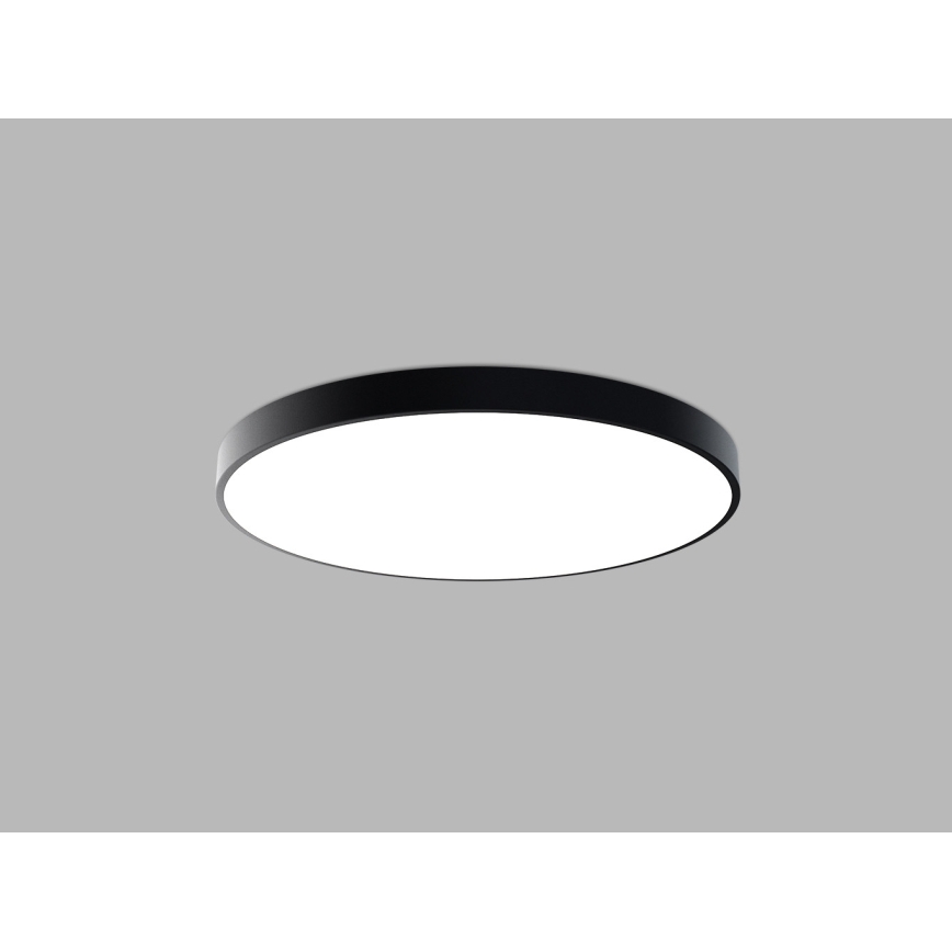 LED2 - Luminária de teto LED MONO SLIM LED/80W/230V 3000K/4000K Ø 80 cm preta