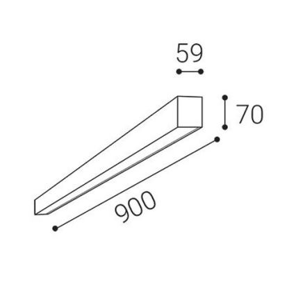 LED2 - Luminária de teto NOLI LED/30W/230V 3000/3500/4000K 90 cm branca