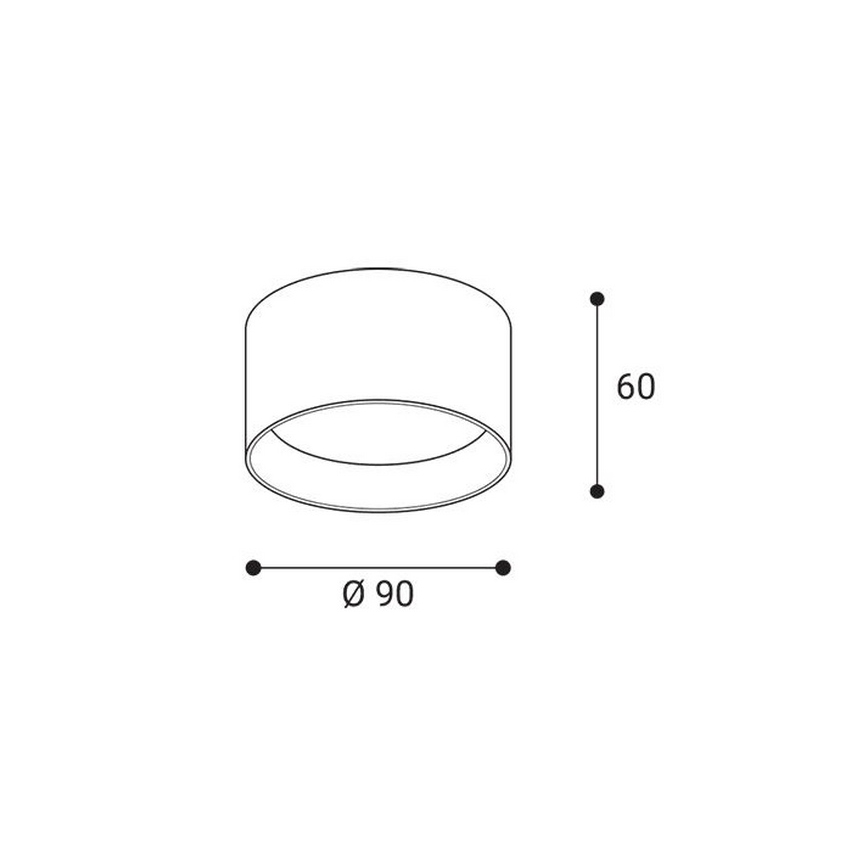 LED2 - Luminária spot LED ZETA ON LED/8W/230V 3000/3500/4000K Ø 9 cm branca