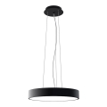 LED2 - Pendente LED em cabo MONO SLIM LED/30W/230V 3000K/4000K Ø 40 cm preto