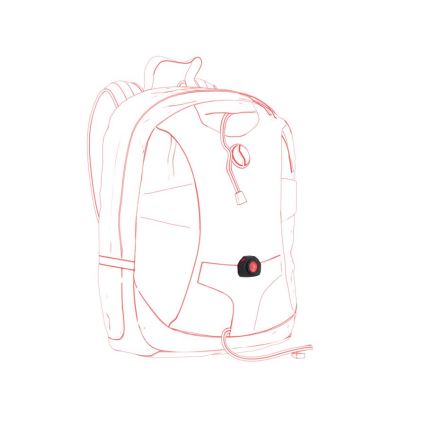 Ledlenser CU2R - Sinalizador LED/280 mAh preto