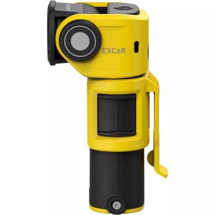 Ledlenser EXC6R - Lanterna recarregável dimerizável com estação de carregamento LED/1900 mAh IP68 300 lm 10 h amarela