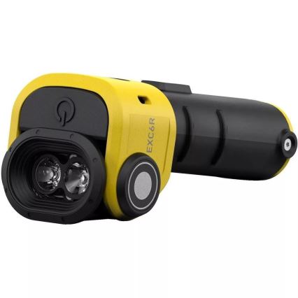 Ledlenser EXC6R - Lanterna recarregável dimerizável com estação de carregamento LED/1900 mAh IP68 300 lm 10 h amarela
