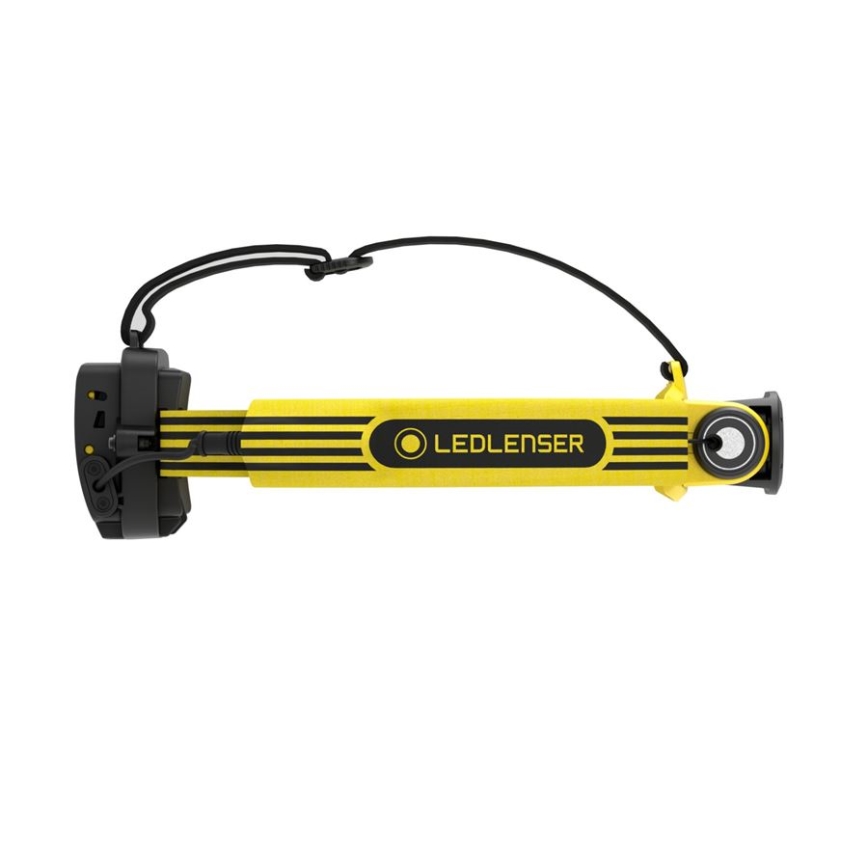 Ledlenser EXH6R - Lanterna frontal recarregável com LED regulável/1900 mAh IP68 250 lm 15 h amarela
