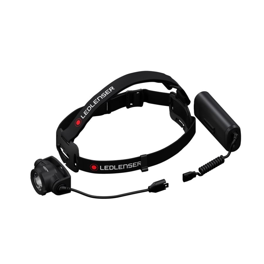 Ledlenser H15R CORE - Lanterna frontal recarregável LED com regulador de intensidade, bateria 4800 mAh, IP67, 2500 lm, autonomia até 80 h, preta