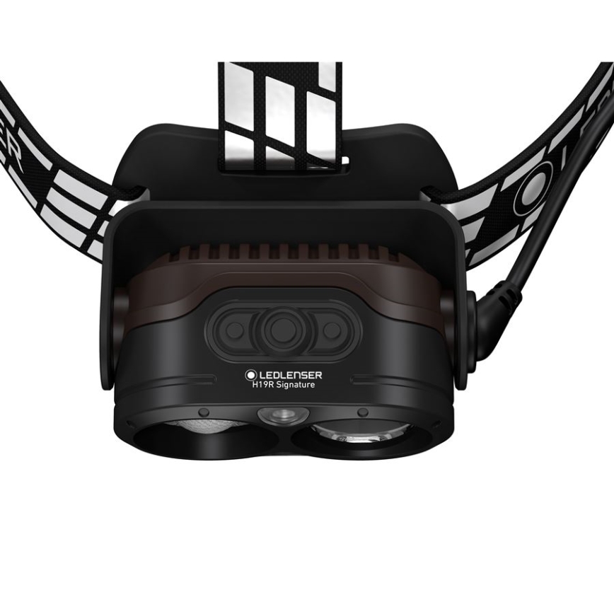 Ledlenser H19R SIGNATURE - lanterna frontal recarregável com LED e intensidade de luz ajustável / 4800 mAh IP68 4000 lm 20 h preta