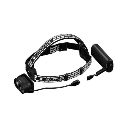 Ledlenser H19R SIGNATURE - lanterna frontal recarregável com LED e intensidade de luz ajustável / 4800 mAh IP68 4000 lm 20 h preta