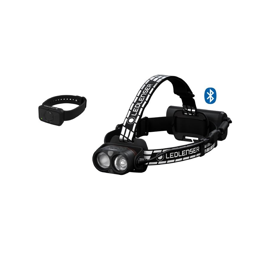 Ledlenser H19R SIGNATURE - lanterna frontal recarregável com LED e intensidade de luz ajustável / 4800 mAh IP68 4000 lm 20 h preta