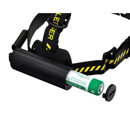 Ledlenser H7R WORK - Lanterna frontal recarregável com LED dimerizável, 4800 mAh, IP67, 1000 lm, 60 h, preta