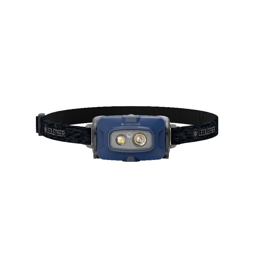 Ledlenser HF4R Core - Lanterna frontal recarregável LED com intensidade regulável, 1000 mAh, IP68, 500 lm, até 35 h, azul