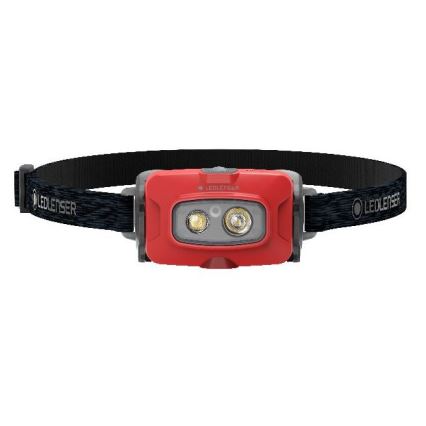 Ledlenser HF4R Core - Lanterna frontal LED recarregável com regulação de brilho, 1000 mAh, IP68, 500 lm, 35 h, vermelha