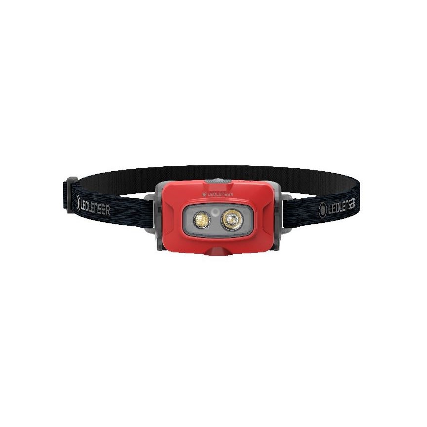 Ledlenser HF4R Core - Lanterna frontal LED recarregável com regulação de brilho, 1000 mAh, IP68, 500 lm, 35 h, vermelha