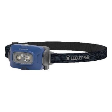 Ledlenser HF4R Core - Lanterna frontal recarregável LED com intensidade regulável, 1000 mAh, IP68, 500 lm, até 35 h, azul