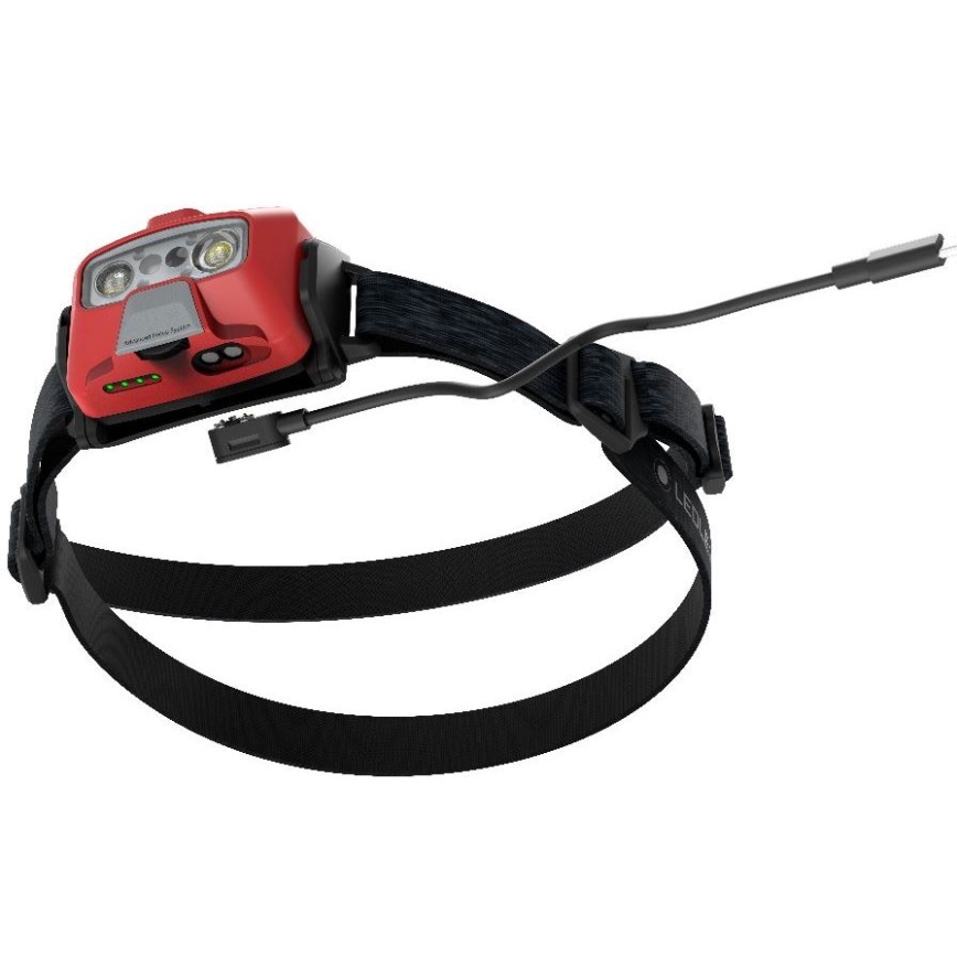 Ledlenser HF6R Core - Lanterna frontal recarregável LED, regulável, 2000 mAh, IP68, 800 lm, 60 h, vermelha