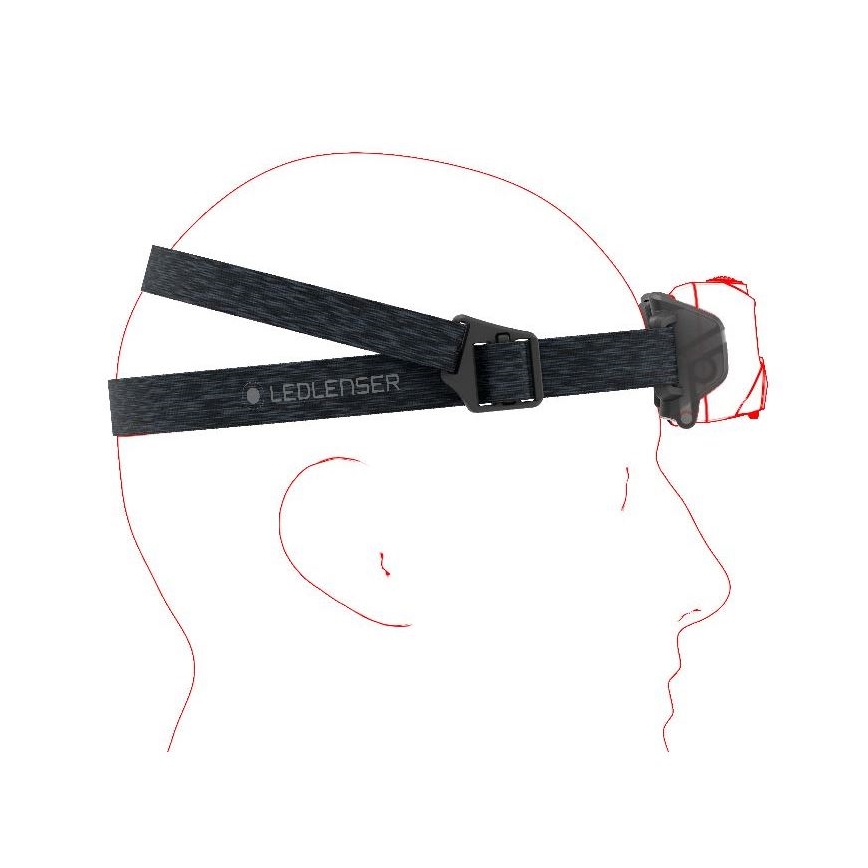 Ledlenser HF6R Core - Lanterna frontal recarregável LED com intensidade regulável/2000 mAh IP68 800 lm 60 h azul