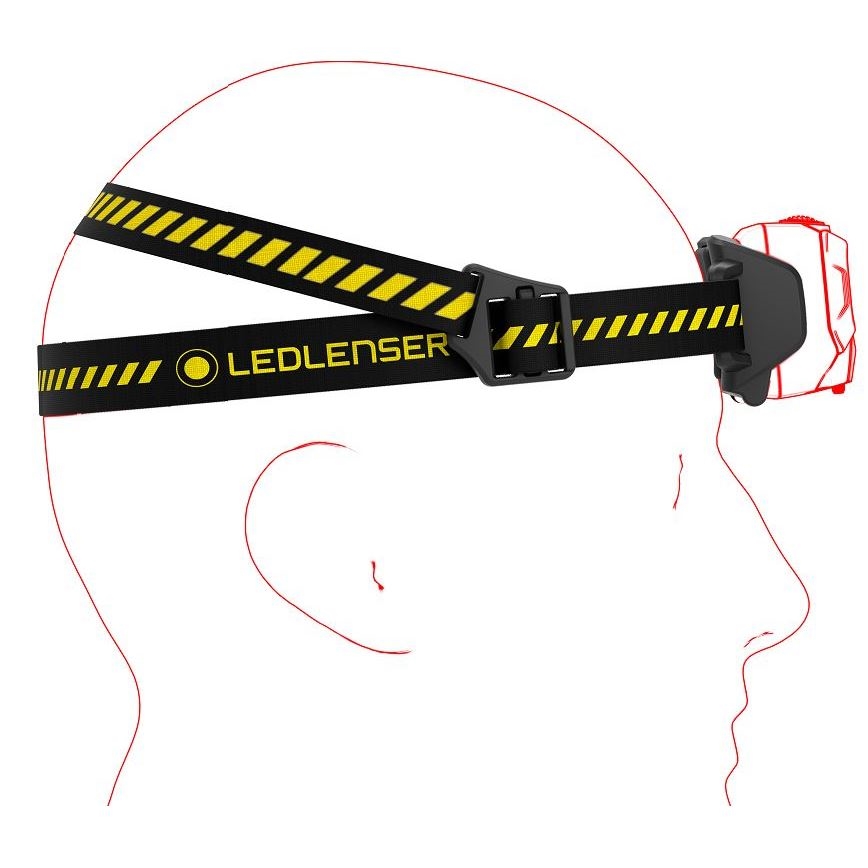 Ledlenser HF6R Work - Lanterna frontal recarregável LED com intensidade regulável LED/2000 mAh IP68 800 lm 60 h preta