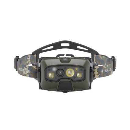 Ledlenser HF8R Core RGB - Lanterna Frontal Recarregável LED Dimerizável/3700 mAh IP68 1600 lm 90h Verde