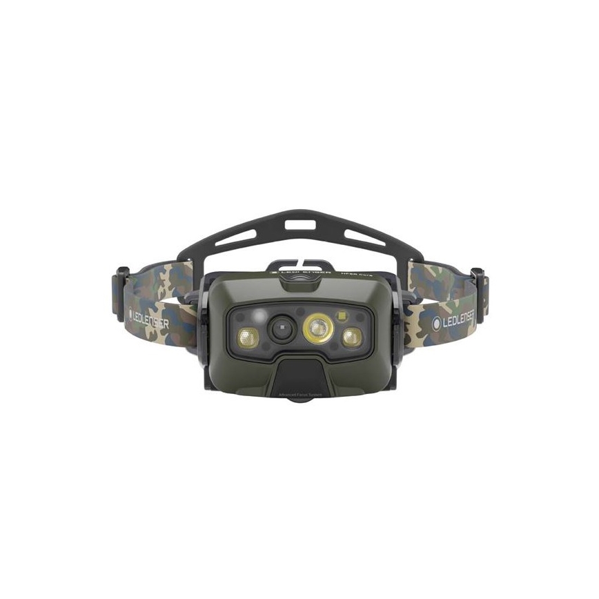 Ledlenser HF8R Core RGB - Lanterna Frontal Recarregável LED Dimerizável/3700 mAh IP68 1600 lm 90h Verde