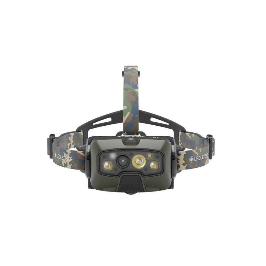 Ledlenser HF8R Core RGB - Lanterna Frontal Recarregável LED Dimerizável/3700 mAh IP68 1600 lm 90h Verde