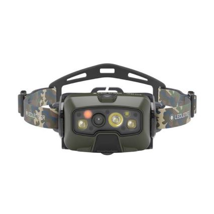 Ledlenser HF8R Core RGB - Lanterna Frontal Recarregável LED Dimerizável/3700 mAh IP68 1600 lm 90h Verde