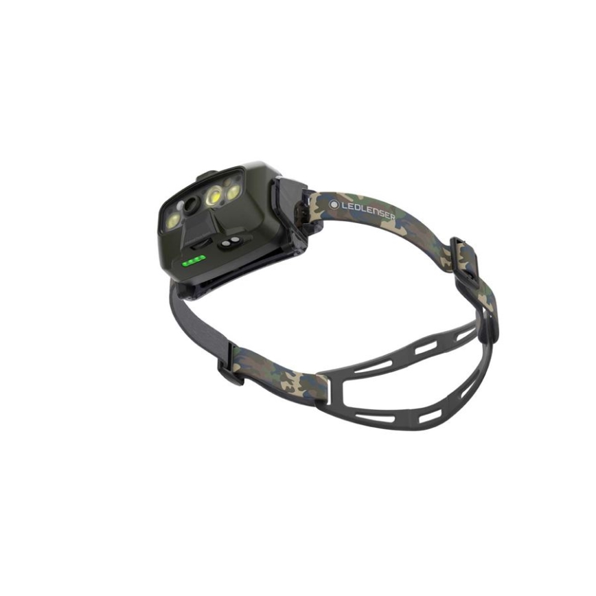 Ledlenser HF8R Core RGB - Lanterna Frontal Recarregável LED Dimerizável/3700 mAh IP68 1600 lm 90h Verde