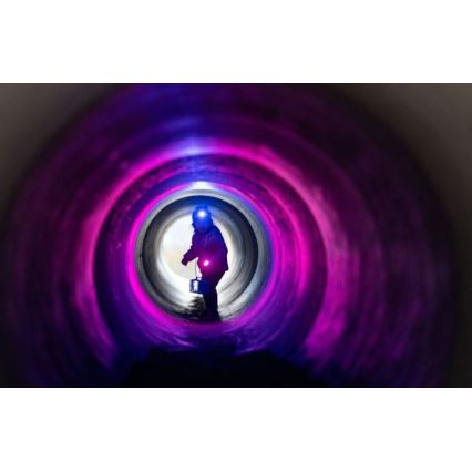 Ledlenser KIDBEAM4 RAINBOW - Lanterna infantil regulável LED/2xAAA IP44 roxa