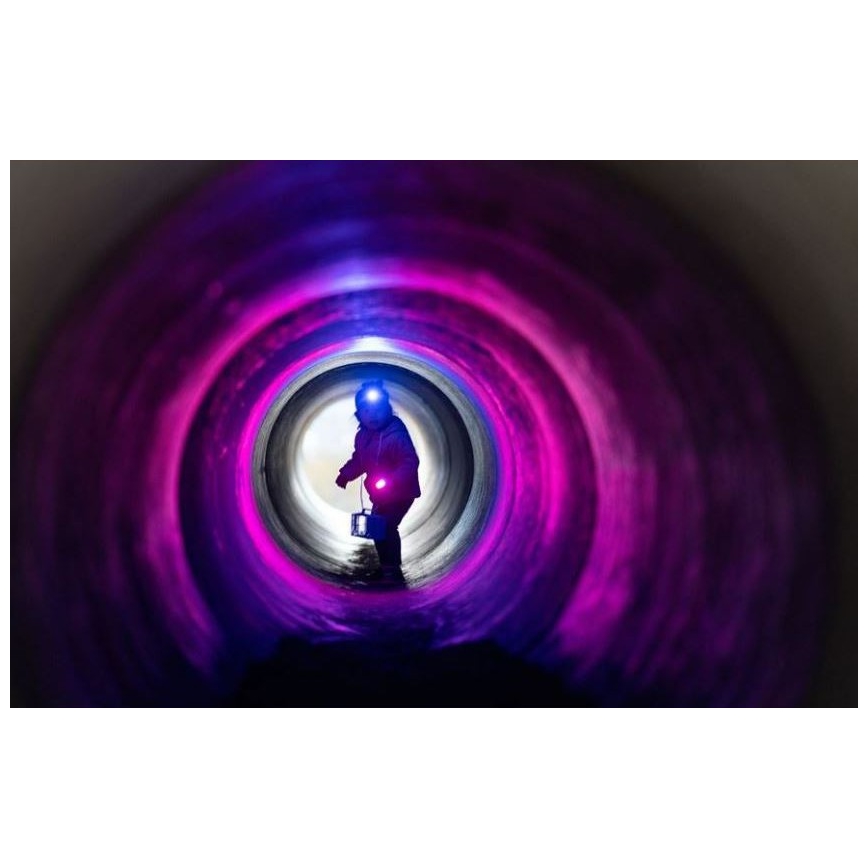 Ledlenser KIDBEAM4 RAINBOW - Lanterna infantil regulável LED/2xAAA IP44 roxa