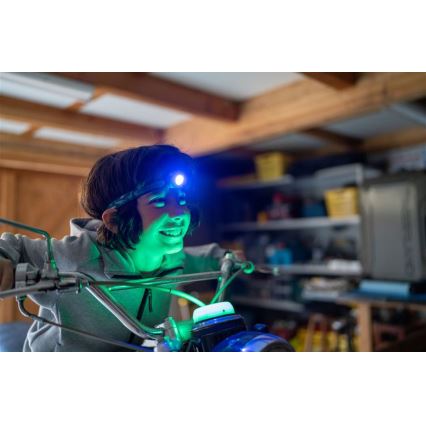 Ledlenser KIDCAMP6 DINO - Lâmpada portátil LED dimerizável, 3xAAA, IP44, verde