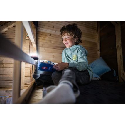 Ledlenser KIDCAMP6 DINO - Lâmpada portátil LED dimerizável, 3xAAA, IP44, verde