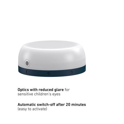 Ledlenser KIDCAMP6 DINO - Lâmpada portátil LED dimerizável, 3xAAA, IP44, verde