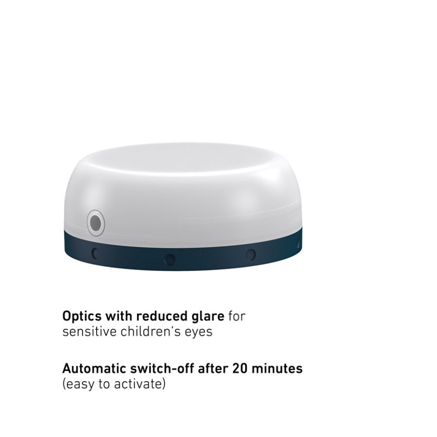 Ledlenser KIDCAMP6 DINO - Lâmpada portátil LED dimerizável, 3xAAA, IP44, verde