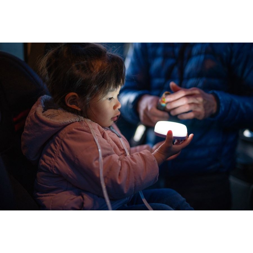 Ledlenser KIDCAMP6 RAINBOW - Lâmpada portátil LED dimerizável, 3xAAA, IP44, azul