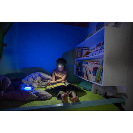 Ledlenser KIDCAMP6 RAINBOW - Lâmpada portátil LED dimerizável, 3xAAA, IP44, azul